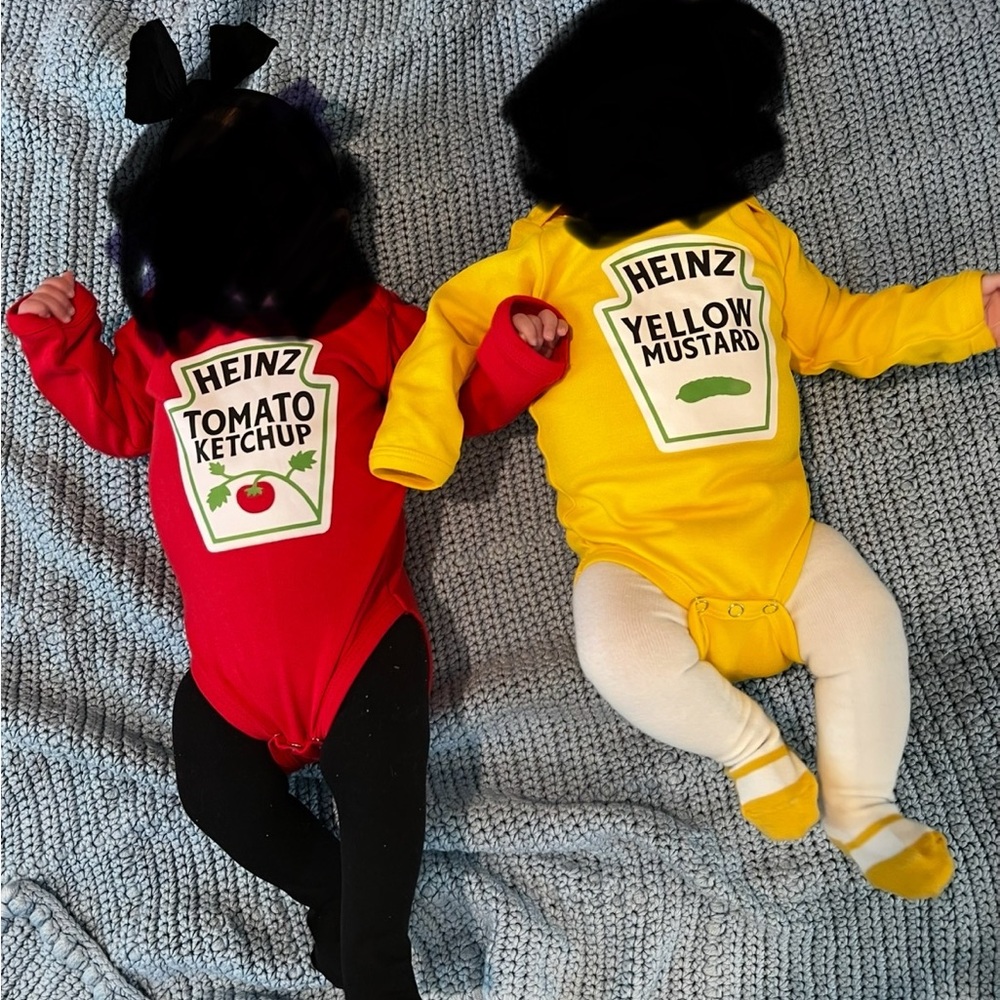 Heinz Tomato Ketchup and Yellow Mustard Baby Onesies